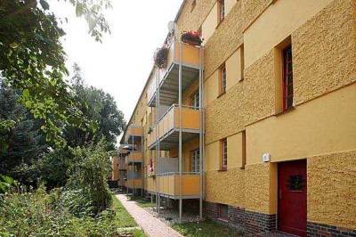 ! Wohnen in der Beimssiedlung - sanierte 2 Raum mit Einbauküche, Balkon und Wanne !