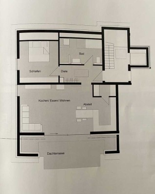 Traumhafte Dachgeschosswohnung mit großer Dachterrasse und herrlichem Weitblick