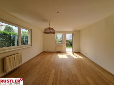 Charmante 3-Zimmer-Wohnung mit eigenem Garten, Terrasse &amp; Tiefgaragenplatz