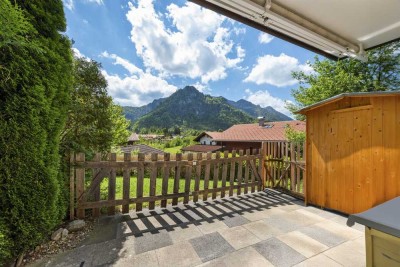 !!! RESERVIERT!!! Zwei-Zimmer-Erdgeschosswohnung  mit Terrasse und Bergblick  in ruhiger Lage!