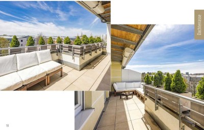 Exklusive, Möblierte, lichtdurchflutet neuwertige 3-Raum-Wohnung mit Terrace, Balkon und EBK