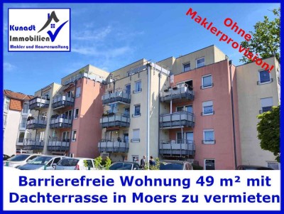 Barrierefreie Dachgeschosswohnung 49m² mit Balkon in Moers neben der Grafschafter Diakonie