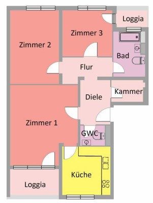 Bright 3-Room Apartment with 2-Balconies in Schmargendorf