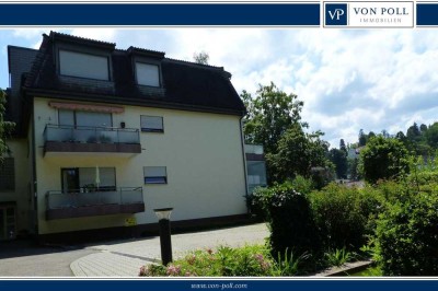 Gemütliche Zwei Zimmerwohnung mit Terrasse, Blick ins Grüne in Innenstadtlage und TG Stellplatz