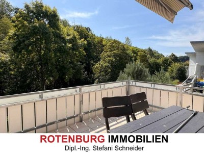 Haus am Wald mit freiem Blick ins Grüne und großen Terrassen in ruhiger Randlage von Rotenburg