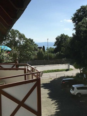 � Charmante 1-Zimmer-Wohnung mit kleinem Seeblick, Balkon & Tiefgarage – 200m Fussweg zum Bodensee