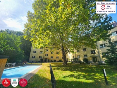 GRÜN-RUHELAGE 2-Zimmer-Wohnung mit Loggia &amp; Poolbenützung in Neuwaldegg