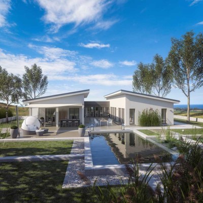 Bungalow inkl. Grundstück Schlüsselfertig alles auf einer Ebene.