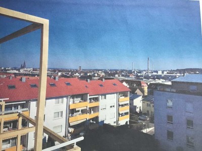 Lichtdurchflutete Dachgeschosswohnung mit phantastischem Blick am Eselsberg  befristet zu vermieten