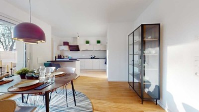 EXKLUSIVES WOHNEN IN ULM/WIBLINGEN - 3-ZI. ERDGESCHOSS MIT TERRASSE UND GARTEN!