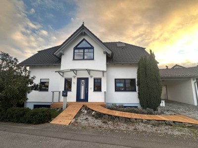 Großzügiges energieeffizientes Huxel-Holz-Einfamilienhaus mit Einliegerwohnung St. Leon, 10,5 Zimmer