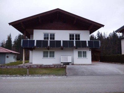 Traumhafte 3 Zimmer Wohnung mit großen Balkon und Panoramablick und überdachten Stellplatz in Thiersee