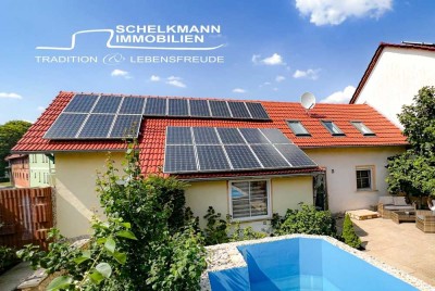 Kleines modernisiertes Einfamilienhaus mit Nebengebäude und Minipool