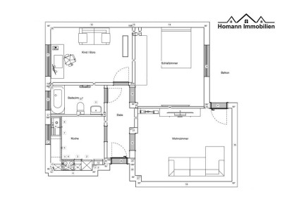 Charmante 3-Zimmer-Wohnung mit Balkon und Südausrichtung in Bergkamen-Mitte