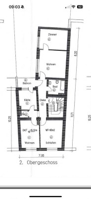 Modernisierte Wohnung mit vier Zimmern sowie Balkon und EBK in Düren *Saniertes Badezimmer*