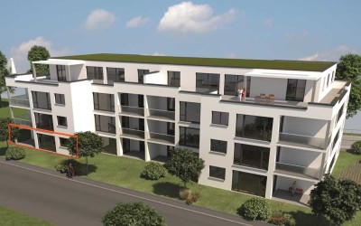 4 Zimmer Neubauwohnung mit Terrasse und Gartenanteil