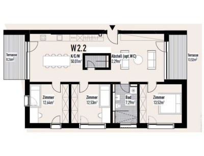 Sehr helle EG-Wohnung mit Durchsicht von Ost nach West und Gartenanteil