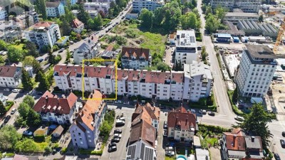 Wunderschöne 1-Zimmer-Gartengeschosswohnung mit Terrasse und Doppelparker in KN-Petershausen