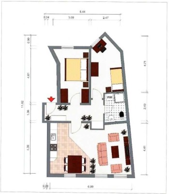 Charmante 3-Zimmer Wohnung im 4. OG in Halle (Ortslage Trotha)