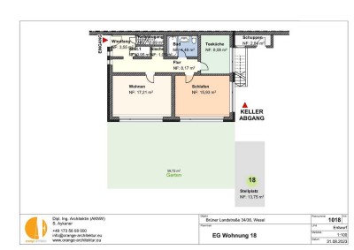 2 Zimmer Bungalow im Erdgeschoss