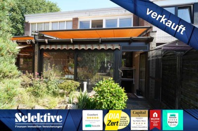 Verkauft - Familienfreundliches RMH mit Wintergarten und Garage in Sackgassenlage in Neuk.-Vluyn