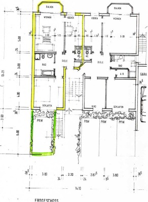 Gepflegte Zweizimmer-Hochparterre-Wohnung in bevorzugter Wohnlage in Viernheim.