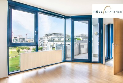 3-Zimmer-Wohnung mit Küche und Balkon | Swimmingpool, Sauna, Fitnessraum | Nahe U1, Uno city, VIS