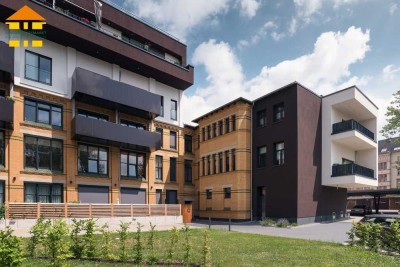 Exklusives WOHNEN in der Innenstadt mit Terrasse, Gäste-WC, Fubo-Heizung & Carport