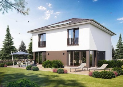 Moderne Neubau-Stadtvilla inkl. Photovoltaik in Massivbauweise!