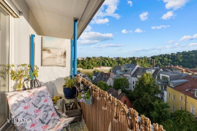 Stilvoll sanierte 3-Zimmer-Wohnung mit Balkon in Alturfahr – Donaublick &amp; Donaustrand fußläufig erreichbar