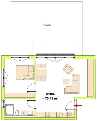 Erstbezug: Geschmackvolle 2-Zimmer-Wohnung in Tübingen