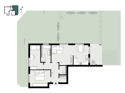 3-Zi.-Whg. Ortsrandlage
