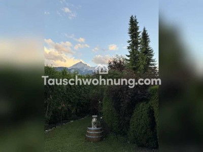 Tauschwohnung: 3-Zi.-Whg. mit Garten und Bergblick – Tausch gegen größeres