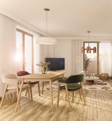 Green-Urban-Feeling: Sonnige 4-Zimmer-Wohnung mit 2 Balkonen