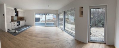 Neubau: Stilvolle Gartenwohnung mit hochwertiger Ausstattung