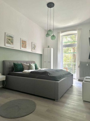 Wohnen mit Stil: 3-ZKB mit Garten & Homeoffice – vollmöbliert