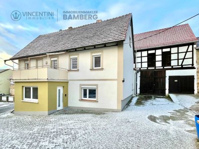 Renoviertes Wohnhaus mit Scheune und Garage im Ortskern