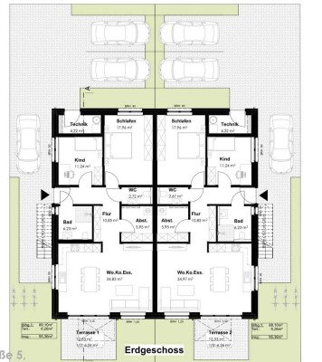 Moderne EG-Neubauwohnungen mit Garten in Rheine-Mesum zu vermieten