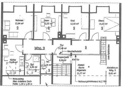 Perfekt 4er WG!!! 6-Raum-Maisonette-Wohnung mit Einbauküche in Kassel Wehlheiden nähe Goetheanlage