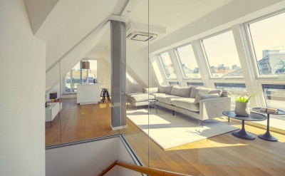 LUXUS TERRASSEN HIT - 5 Zimmer - ca. 182m² gew. NFL - 2 Terrassen - Einbauküche - hochwertige Ausstattung - Garagenplatz - Aktuell vermietet - ZENTRUMSNAHE LAGE