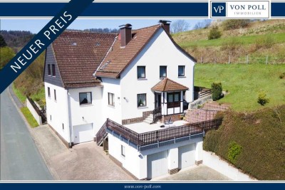 Großzügiges Ein- bis Zweifamilienhaus im Solling – mit moderner Holzpelletheizung