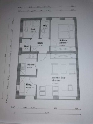 2 Zimmer Wohnung mit Terrasse, Kellerraum und Tiefgaragenstellplatz zu vermieten.