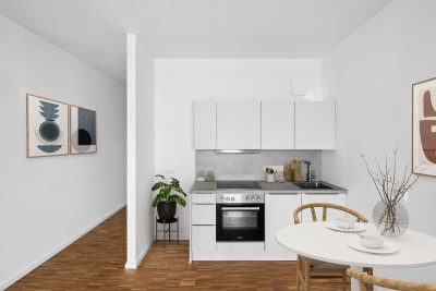 Stilvolles 1-Zimmer-Apartment: Moderne Ausstattung, Loggia, zentral in Berlin-Mitte