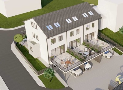 NEUBAU KfW-55 - Geräumiges Reihenendhaus über vier Ebenen!!!