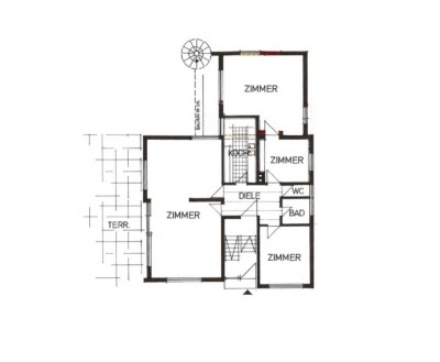 4 Zimmer Wohnung mit Balkon und Terrasse in Winnenden