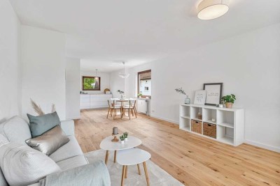 Einziehen und wohlfühlen: neu renovierte 3-Zi mit Südbalkon und zwei Stellplätzen