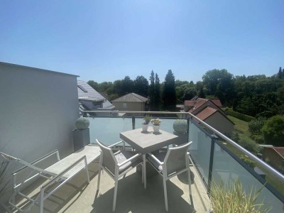 Neuwertige, edle 2-Zimmer-Dachgeschosswohnung mit Süd-West-Terrasse in Olching - Neu-Esting