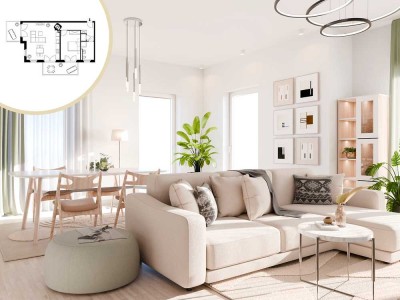 2-Zimmer-Wohnung mit privatem Garten I Neubau I Aufzug I provisionsfrei