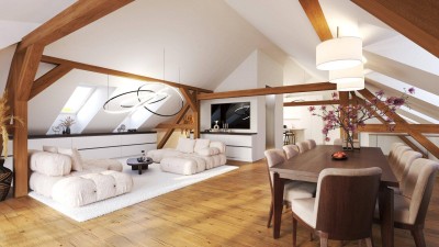 SOEBEN FERTIGGESTELLT - KREMSMÜNSTERHOF - 4-Zimmer-PENTHOUSE mit Weingartenblick - Top 4