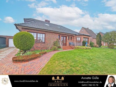 NORDSEE-BUNGALOW MIT CHARAKTER: MASSIV, ERKER & GARAGE IN SCHÖNER LAGE